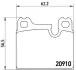 Колодка BREMBO P06005 (фото 1)