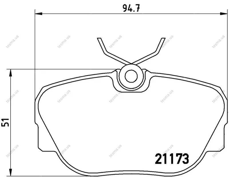 Колодка BREMBO P06010 (фото 1)