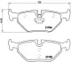 Гальмівні колодки дискові BREMBO P06025 (фото 2)