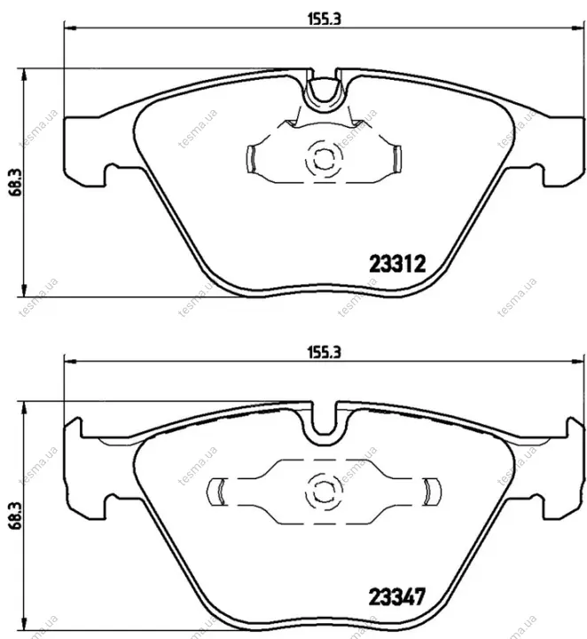 колодка BREMBO P06046 - фото 1