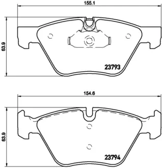 Гальмівні колодки дискові BREMBO P06057X