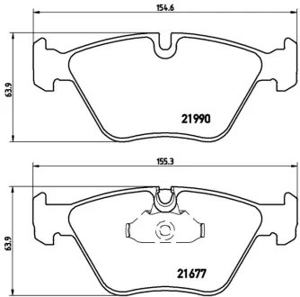Колодки гальмівні дискові BREMBO P06065