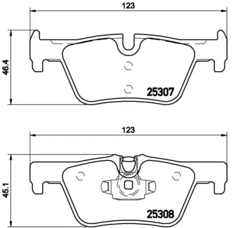 Гальмівні колодки дискові BREMBO P06071X