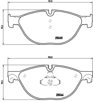 Колодки гальмівні дискові BREMBO P06076