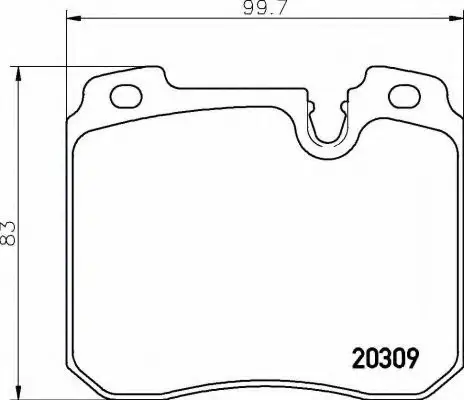 Комплект тормозных колодок, дисковый тормоз BREMBO P06082 (фото 1)