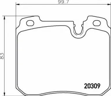Комплект тормозных колодок, дисковый тормоз BREMBO P06082