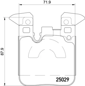 Гальмівні колодки дискові BREMBO P06087X
