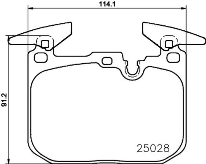 Гальмівні колодки дискові BREMBO P06096