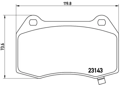 Гальмівні колодки дискові BREMBO P09003