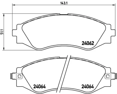 Колодка BREMBO P10006