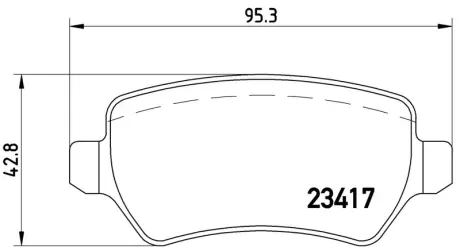 Колодка BREMBO P10013