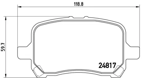 Гальмівні колодки дискові BREMBO P10014
