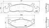 Колодка BREMBO P11001 (фото 2)