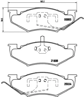 Колодка BREMBO P11005