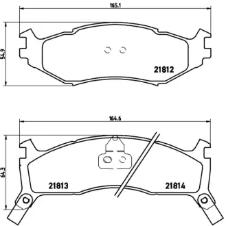 Колодка BREMBO P11006