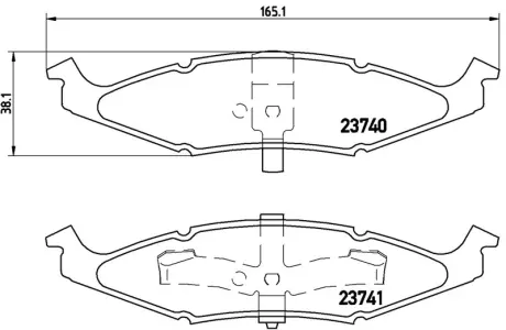 Колодка BREMBO P11009