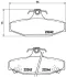 Гальмівні колодки дискові BREMBO P15004 (фото 1)