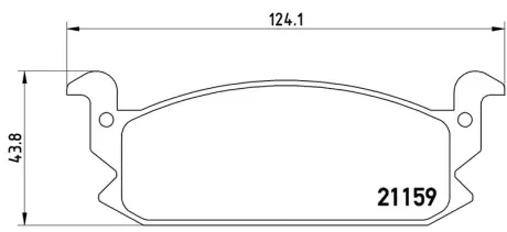 Колодка BREMBO P16004
