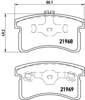 Колодка BREMBO P16006