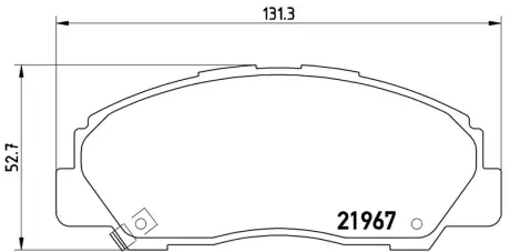 Колодка BREMBO P16010