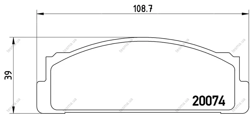 Колодка BREMBO P23002 (фото 1)