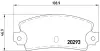 Колодка BREMBO P23008 (фото 1)