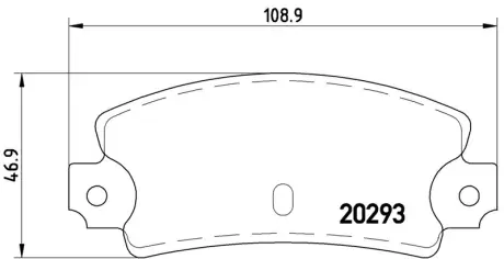 Колодка BREMBO P23008
