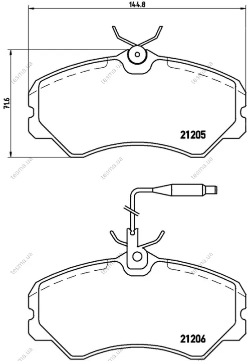 Колодка BREMBO P23023 (фото 1)