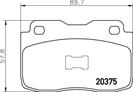 Колодка BREMBO P23025