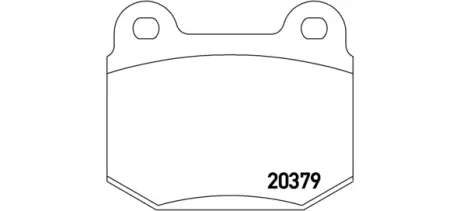 Комплект тормозных колодок, дисковый тормоз BREMBO P23038