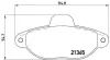 Колодка BREMBO P23054 (фото 1)
