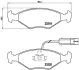 колодка BREMBO P23056 - фото 1