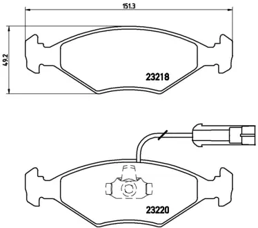 колодка BREMBO P23056