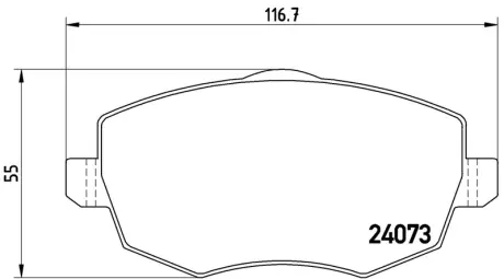 Гальмівні колодки дискові BREMBO P23094