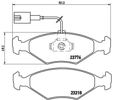 Гальмівні колодки дискові BREMBO P23122
