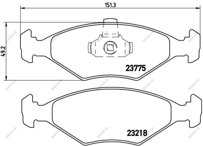Колодка BREMBO P23123 (фото 1)