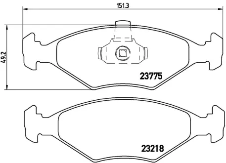 Колодка BREMBO P23123