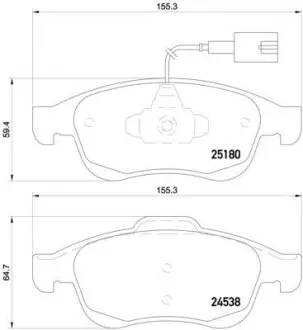 Колодка BREMBO P23148