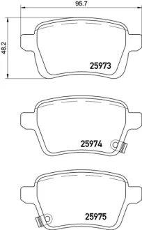 Колодка BREMBO P23156