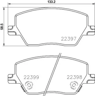 Гальмівні колодки дискові BREMBO P23170