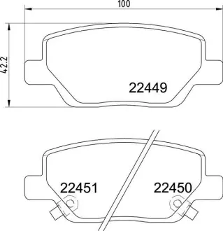 Колодка BREMBO P23179