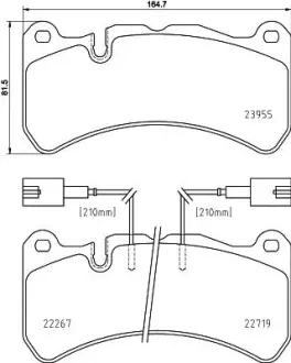 Колодка BREMBO P23186