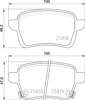 Гальмівні колодки дискові BREMBO P23190