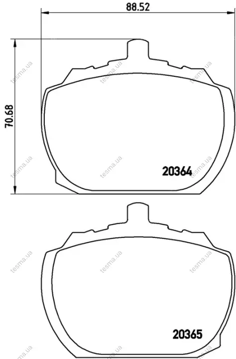Колодка BREMBO P24004 (фото 1)
