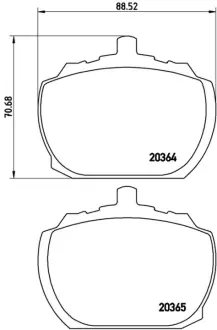 Колодка BREMBO P24004