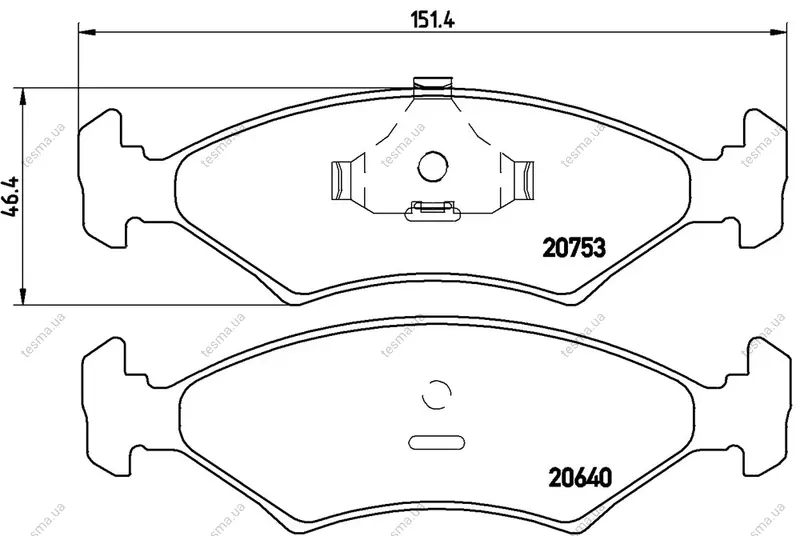 Колодка BREMBO P24006 (фото 1)