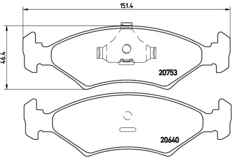 Колодка BREMBO P24006