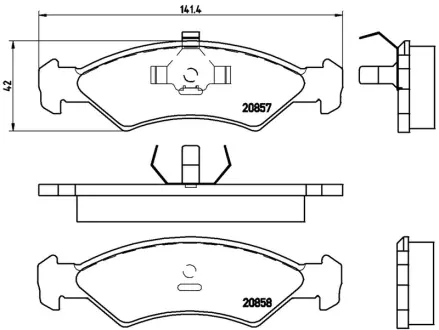 Колодка BREMBO P24016