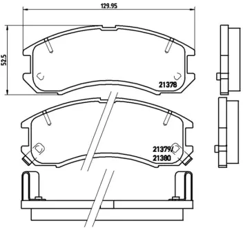 Колодка BREMBO P24024