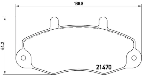 Колодка BREMBO P24032
